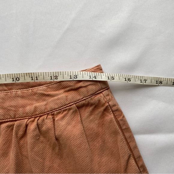 Free People Tuscany Coral Sarina Pleated Barrel Leg Bohemian Trousers Size 8 - Picture 13 of 16